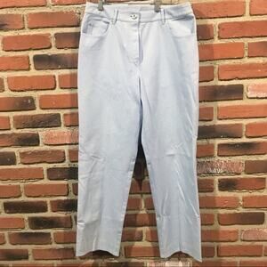St. John Sport Pants Light Blue sz 8 5 pocket style pants